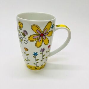 Burton + Burton Whirly Twirly Whimsical Floral Mug Coffee Cup